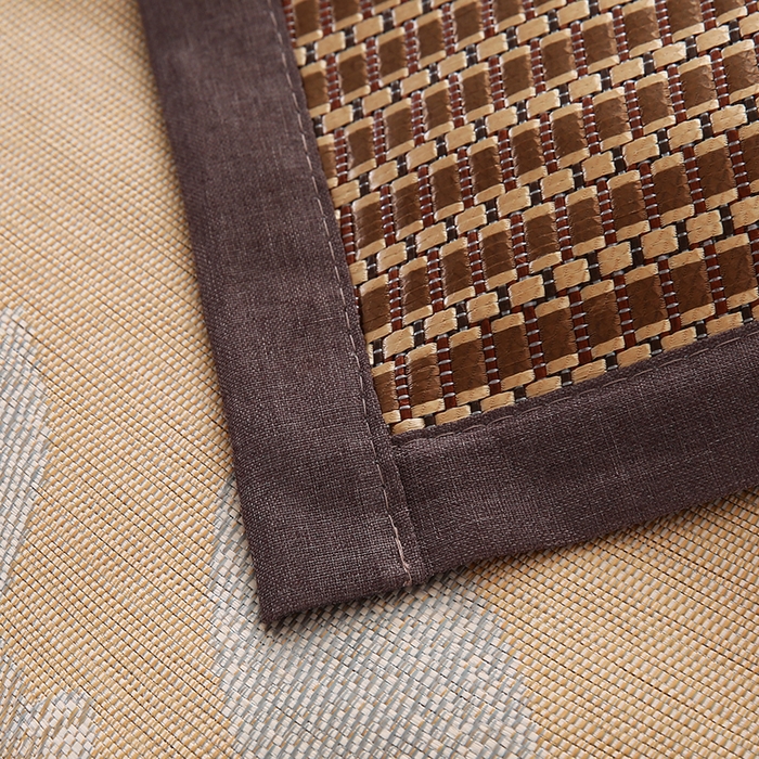 91家纺网 家纺一手货源 找家纺 小牛席业 2026新款冰藤枕套A夏凉枕套系列凉枕套夏天枕套冰丝枕套竹枕套藤枕套冰藤枕套 角标冰藤凉枕套（条纹咖色）