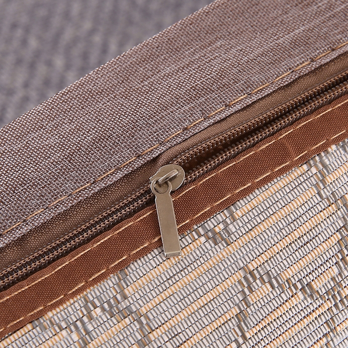 91家纺网 家纺一手货源 找家纺 小牛席业 2026新款冰藤枕套A夏凉枕套系列凉枕套夏天枕套冰丝枕套竹枕套藤枕套冰藤枕套 角标古藤凉枕套（灰色）