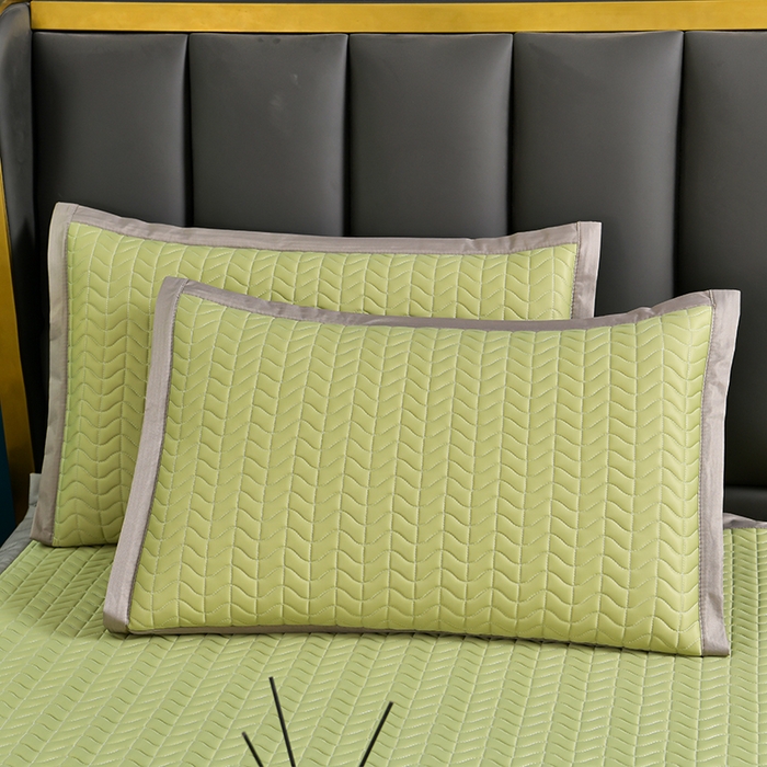 91家纺网 家纺一手货源 找家纺 小牛席业 2026新款冰藤枕套A夏凉枕套系列凉枕套夏天枕套冰丝枕套竹枕套藤枕套冰藤枕套 凉感乳胶席（果绿）