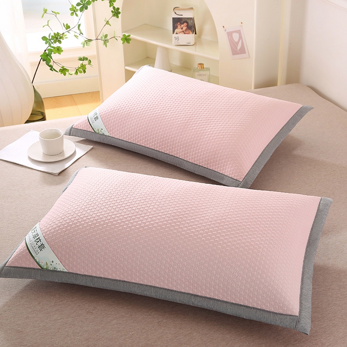 91家纺网 家纺一手货源 找家纺 （总）小牛席业 2026新款3D千鸟格按摩冷感豆豆夏凉枕套系列