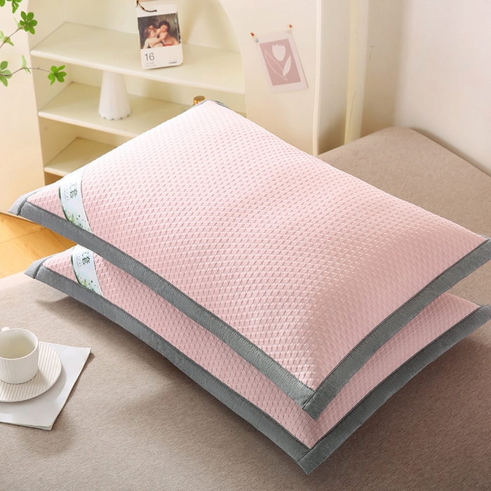 91家纺网 家纺一手货源 找家纺 （总）小牛席业 2026新款3D千鸟格按摩冷感豆豆夏凉枕套系列