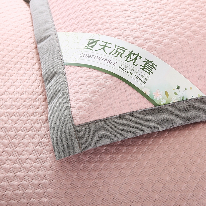 91家纺网 家纺一手货源 找家纺 （总）小牛席业 2026新款3D千鸟格按摩冷感豆豆夏凉枕套系列