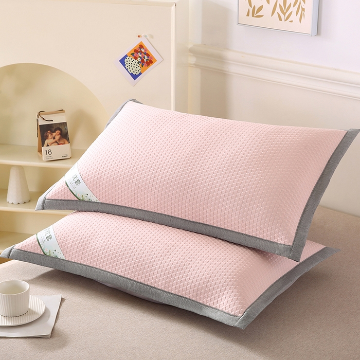 91家纺网 家纺一手货源 找家纺 （总）小牛席业 2026新款3D千鸟格按摩冷感豆豆夏凉枕套系列