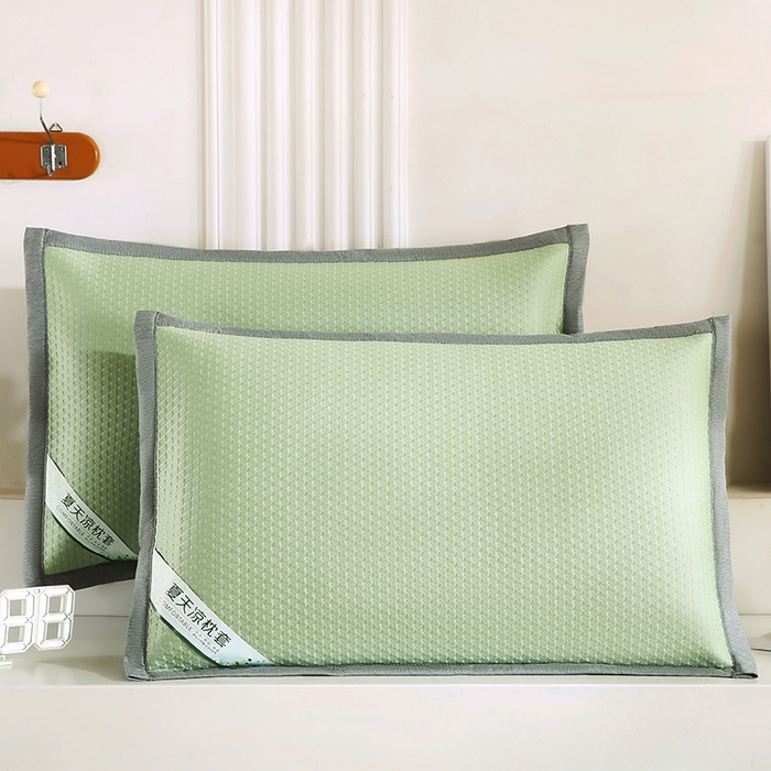 91家纺网 家纺一手货源 找家纺 （总）小牛席业 2026新款3D千鸟格按摩冷感豆豆夏凉枕套系列