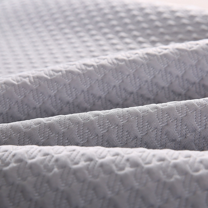 91家纺网 家纺一手货源 找家纺 小牛席业 2026新款3D千鸟格按摩冷感豆豆夏凉枕套系列 灰色