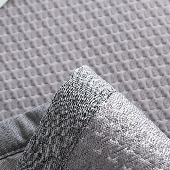 91家纺网 家纺一手货源 找家纺 小牛席业 2026新款3D千鸟格按摩冷感豆豆夏凉枕套系列 灰色