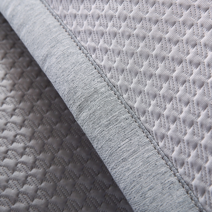 91家纺网 家纺一手货源 找家纺 小牛席业 2026新款3D千鸟格按摩冷感豆豆夏凉枕套系列 灰色