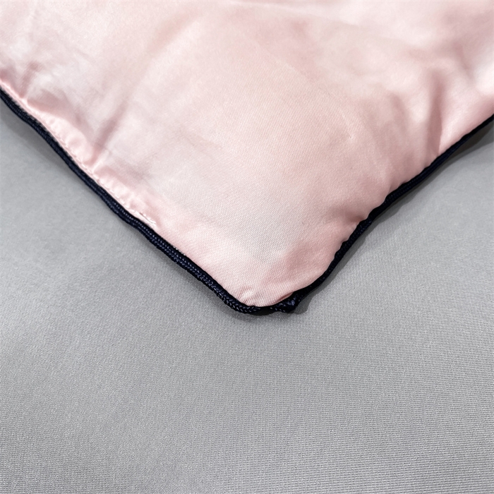 91家纺网 家纺一手货源 找家纺 绒棉世家 2026新款100%莱赛尔纯色天丝面料夏被四件套终版 少女粉