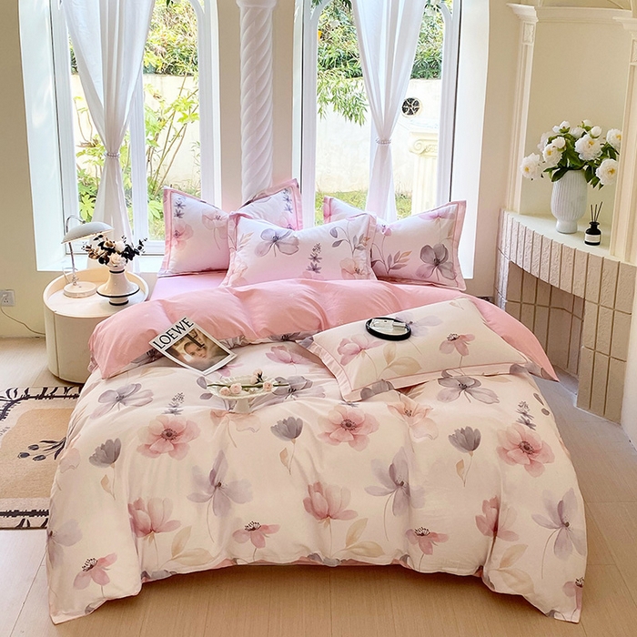 91家纺网 家纺一手货源 找家纺 （总）梧桐树 2026新款高支密全棉纯棉印花四件套