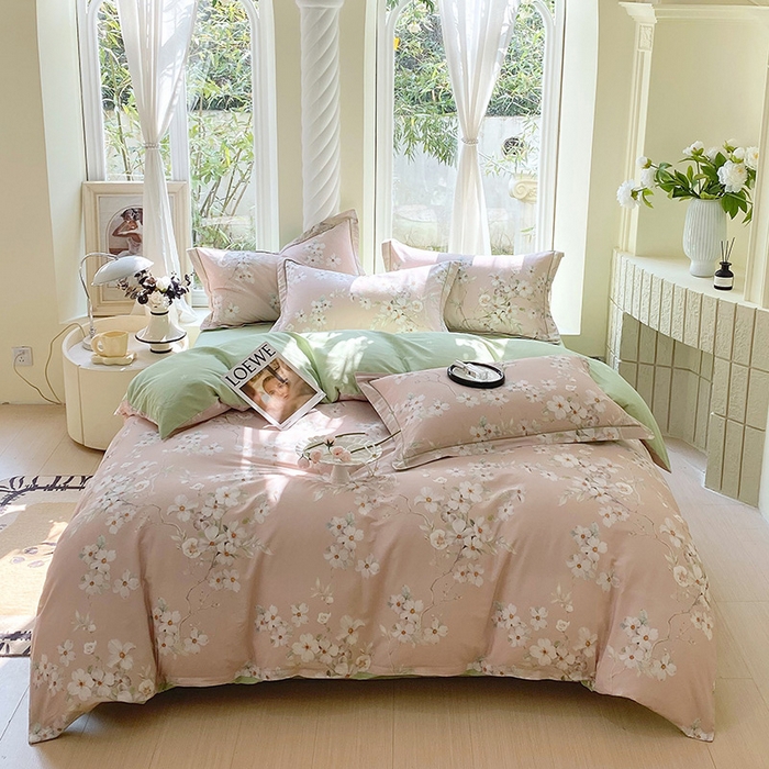 91家纺网 家纺一手货源 找家纺 （总）梧桐树 2026新款高支密全棉纯棉印花四件套