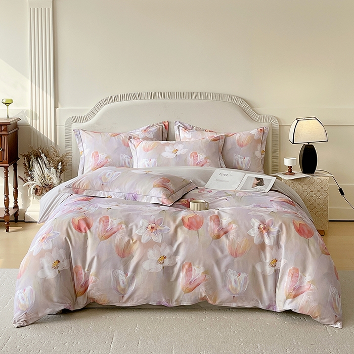 91家纺网 家纺一手货源 找家纺 （总）梧桐树 2026新款高支密全棉纯棉印花四件套