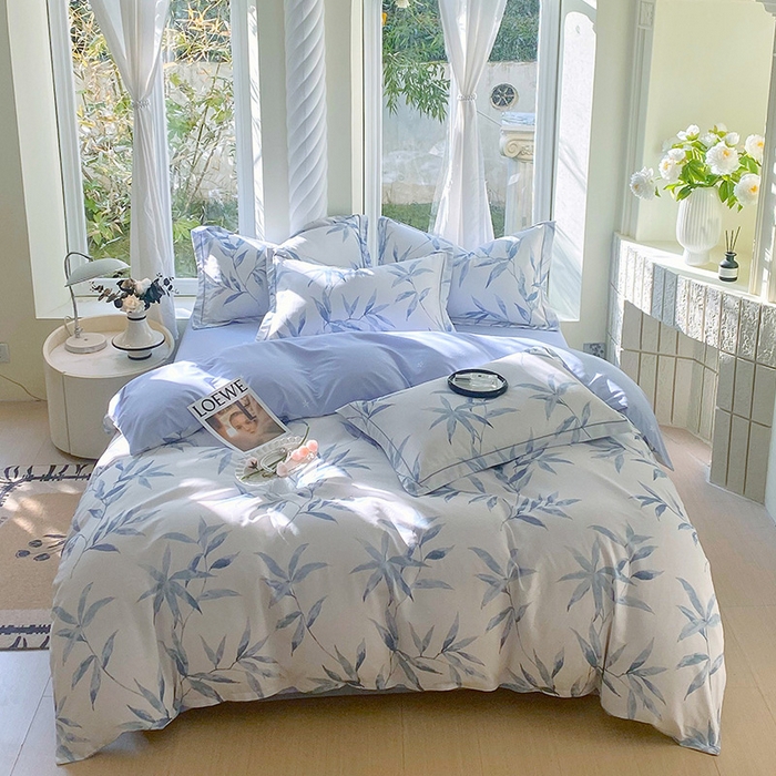 91家纺网 家纺一手货源 找家纺 （总）梧桐树 2026新款高支密全棉纯棉印花四件套