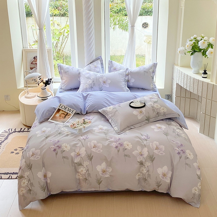 91家纺网 家纺一手货源 找家纺 （总）梧桐树 2026新款高支密全棉纯棉印花四件套