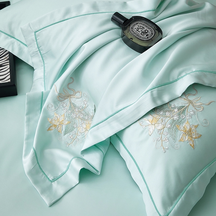 91家纺网 家纺一手货源 找家纺 （总）优贝家纺 2026新款天丝面料独家专版繁花似锦刺绣四件套