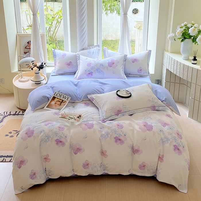 91家纺网 家纺一手货源 找家纺 （总）梧桐树 2026新款高支密全棉纯棉印花四件套