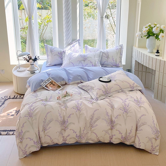 91家纺网 家纺一手货源 找家纺 （总）梧桐树 2026新款高支密全棉纯棉印花四件套