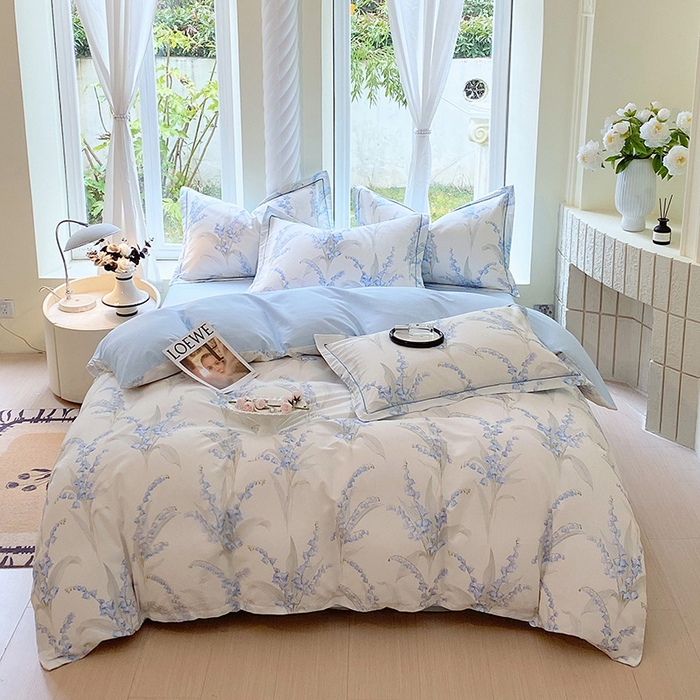 91家纺网 家纺一手货源 找家纺 （总）梧桐树 2026新款高支密全棉纯棉印花四件套