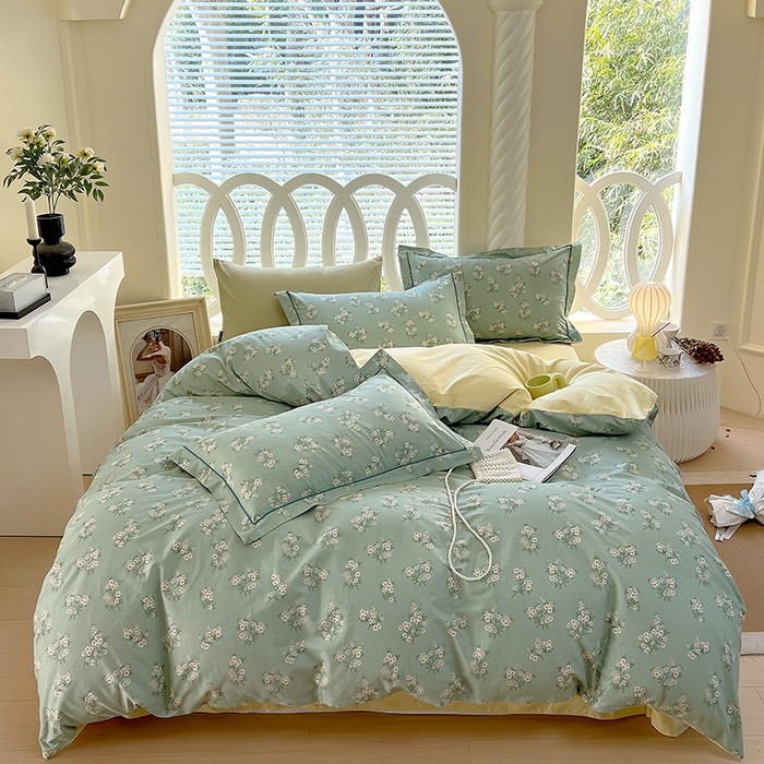 91家纺网 家纺一手货源 找家纺 （总）梧桐树 2026新款高支密全棉纯棉印花四件套