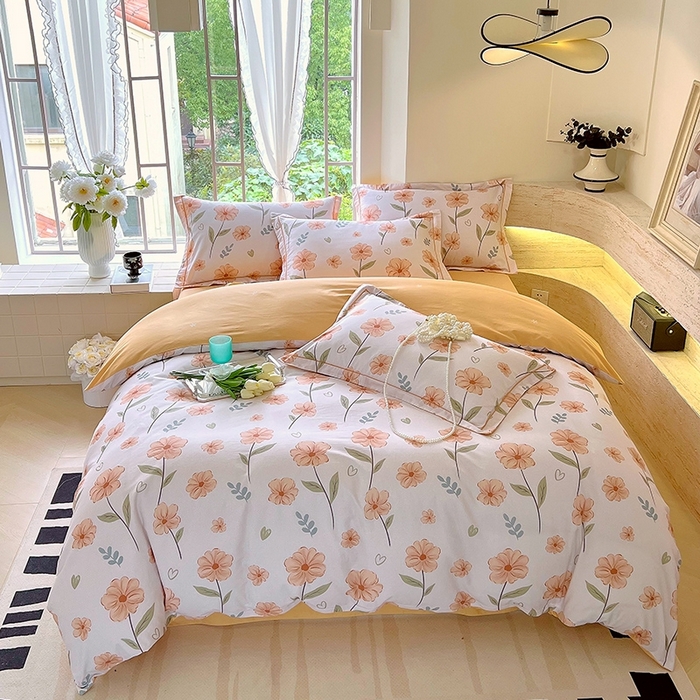 91家纺网 家纺一手货源 找家纺 （总）梧桐树 2026新款高支密全棉纯棉印花四件套