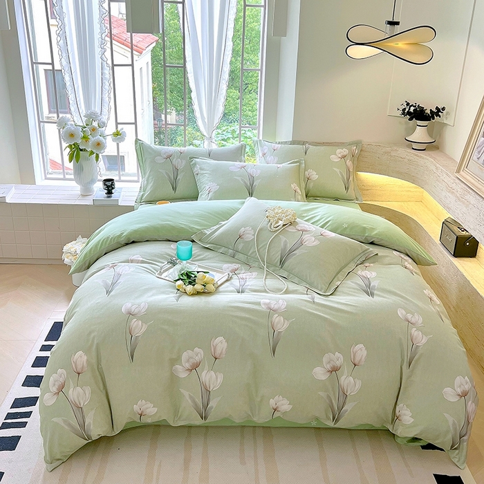 91家纺网 家纺一手货源 找家纺 （总）梧桐树 2026新款高支密全棉纯棉印花四件套