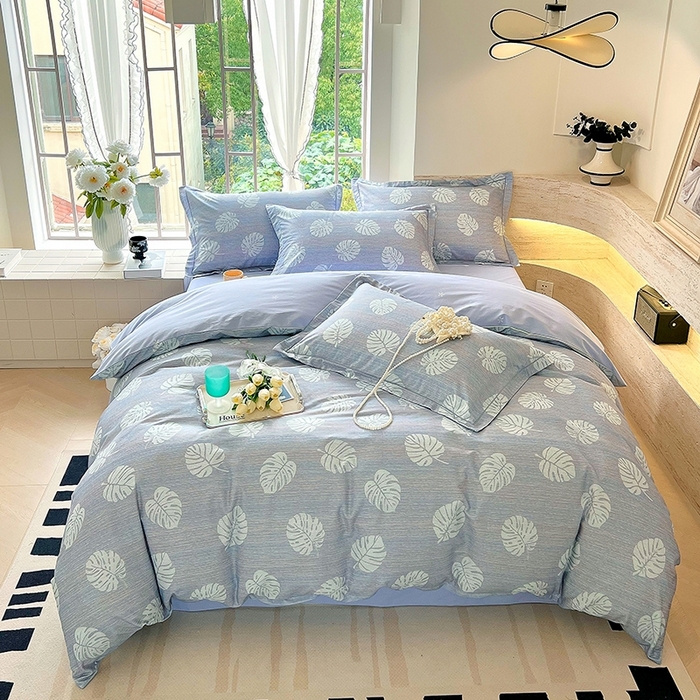 91家纺网 家纺一手货源 找家纺 （总）梧桐树 2026新款高支密全棉纯棉印花四件套