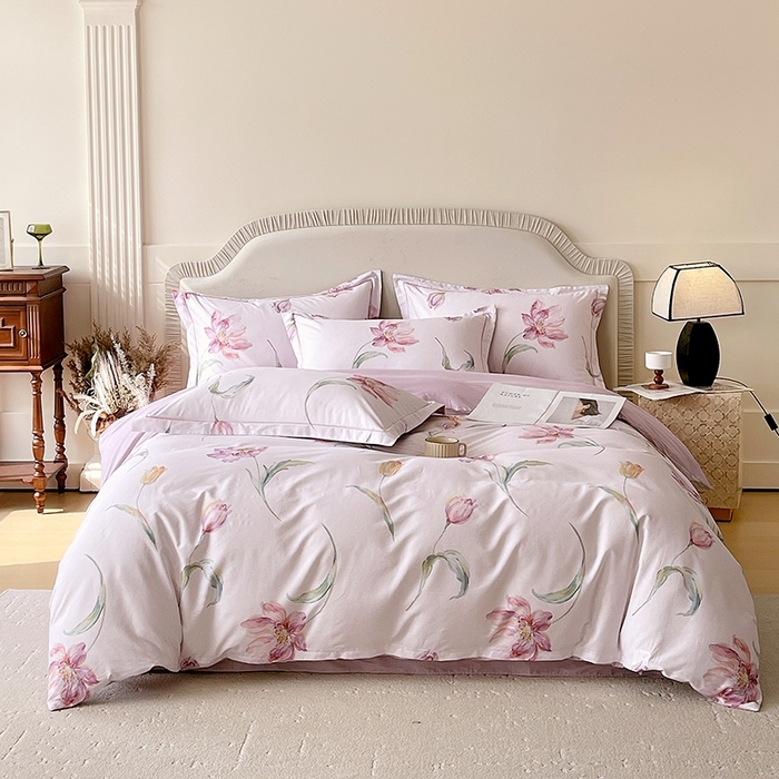 91家纺网 家纺一手货源 找家纺 （总）梧桐树 2026新款高支密全棉纯棉印花四件套