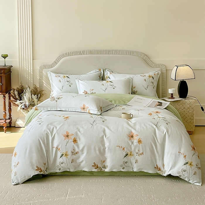 91家纺网 家纺一手货源 找家纺 （总）梧桐树 2026新款高支密全棉纯棉印花四件套