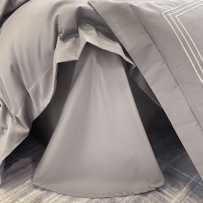 91家纺网 家纺一手货源 找家纺 家居1号家纺 2026新款100支新疆长绒棉纯棉四件套-爱丽丝 爱丽丝-高级灰