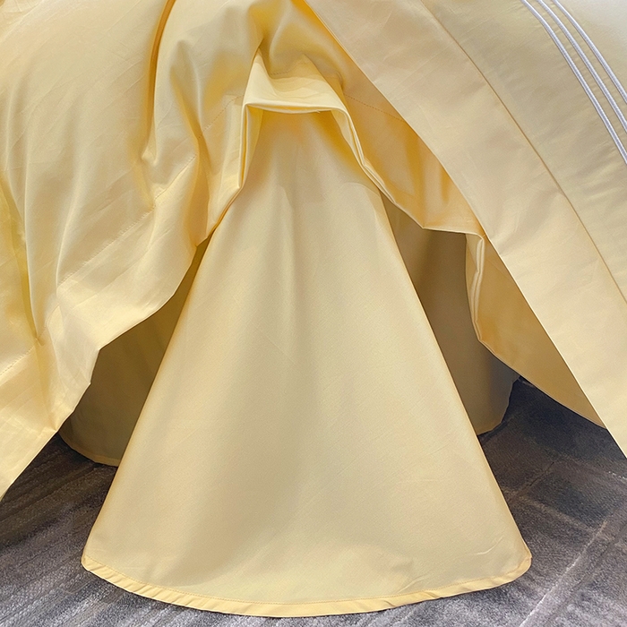 91家纺网 家纺一手货源 找家纺 家居1号家纺 2026新款100支新疆长绒棉纯棉四件套-爱丽丝 爱丽丝-亮黄