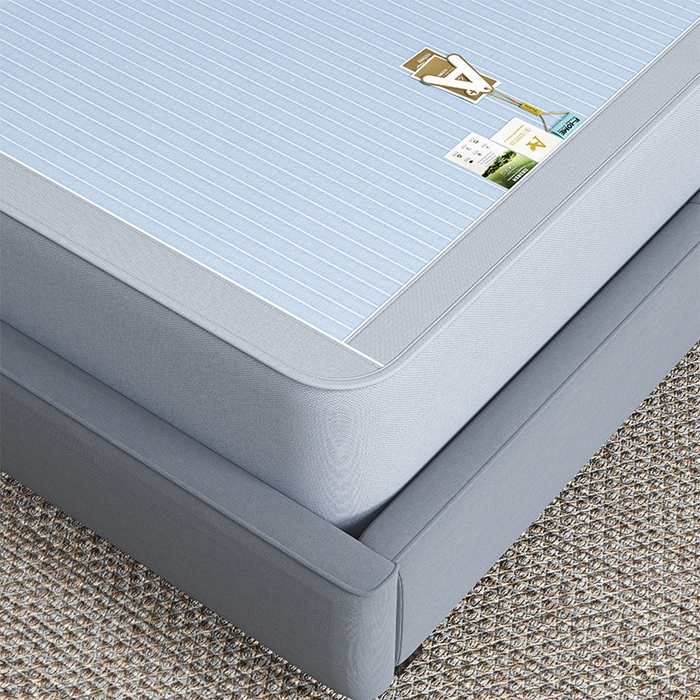 91家纺网 家纺一手货源 找家纺 （总）小牛席业 2026新款PE凉感纤维无印风纯色凉感冰丝席凉席席子（床笠款）