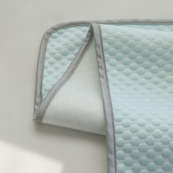 91家纺网 家纺一手货源 找家纺 宅部落 2026新款凉感豆豆儿童凉席席子 滑板熊-淡蓝