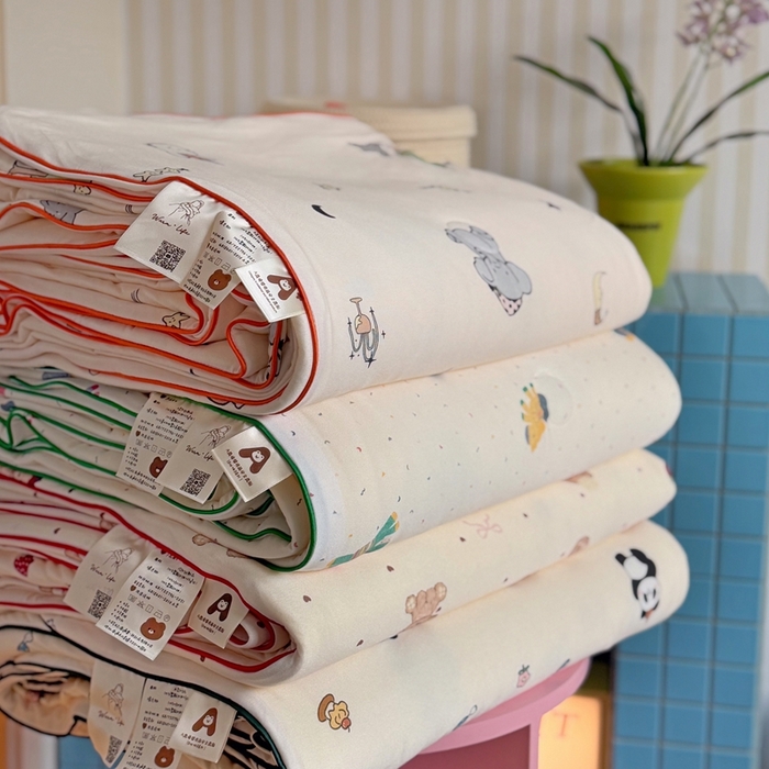 91家纺网 家纺一手货源 找家纺 暖生活 2026新款A类牛奶针织棉夏被被子被芯 组合图仅供参考