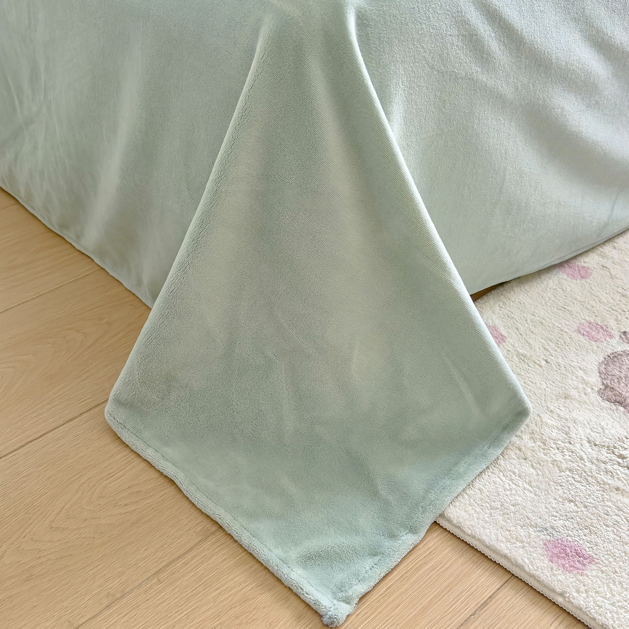 91家纺网 家纺一手货源 找家纺 沐珩家纺 2026新款牛奶绒水晶绒卡通大版四件套 茶杯猫