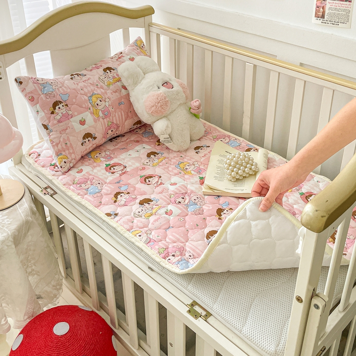 91家纺网 家纺一手货源 找家纺 （总）小桃姐家纺 2026新款全棉纯棉天然棉花床褥防滑床护垫垫子幼儿园床垫儿童床垫