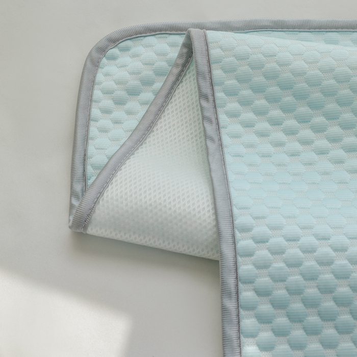 91家纺网 家纺一手货源 找家纺 宅部落 2026新款凉感豆豆儿童凉席席子 酷熊-淡蓝