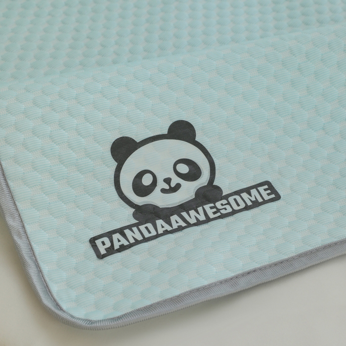 91家纺网 家纺一手货源 找家纺 宅部落 2026新款凉感豆豆儿童凉席席子 酷熊-淡蓝