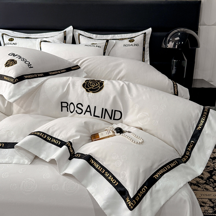 91家纺网 家纺一手货源 找家纺 （总）沐珩家纺 2026新款亲肤磨毛刺绣压花四件套-格调系列