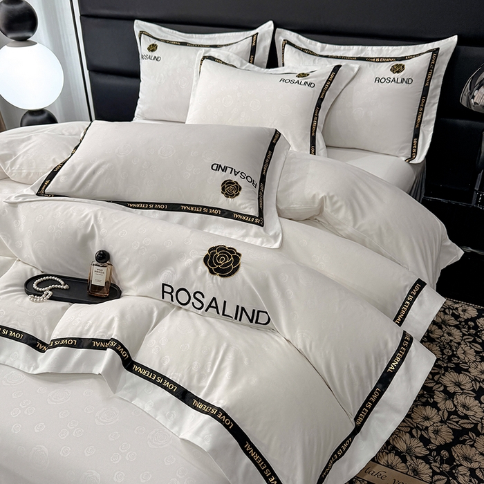 91家纺网 家纺一手货源 找家纺 （总）沐珩家纺 2026新款亲肤磨毛刺绣压花四件套-格调系列