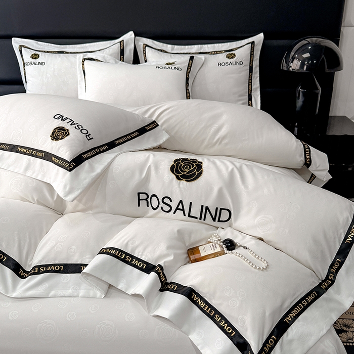 91家纺网 家纺一手货源 找家纺 （总）沐珩家纺 2026新款亲肤磨毛刺绣压花四件套-格调系列