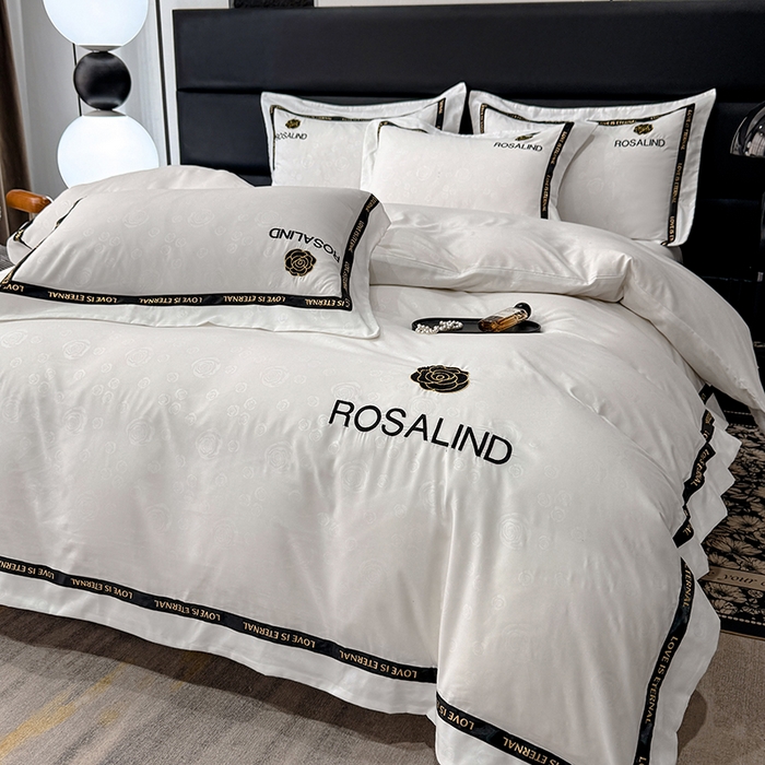 91家纺网 家纺一手货源 找家纺 （总）沐珩家纺 2026新款亲肤磨毛刺绣压花四件套-格调系列