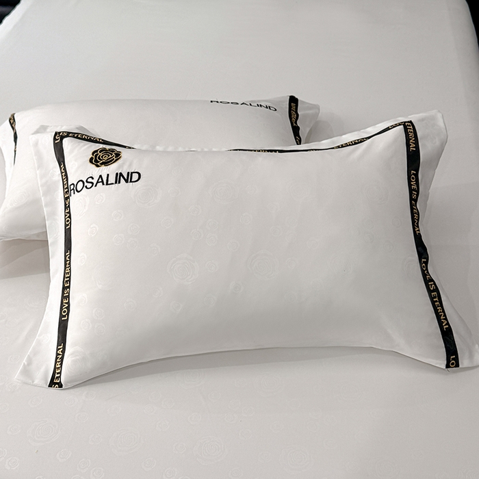 91家纺网 家纺一手货源 找家纺 沐珩家纺 2026新款亲肤磨毛刺绣压花四件套-格调系列 格调-本白