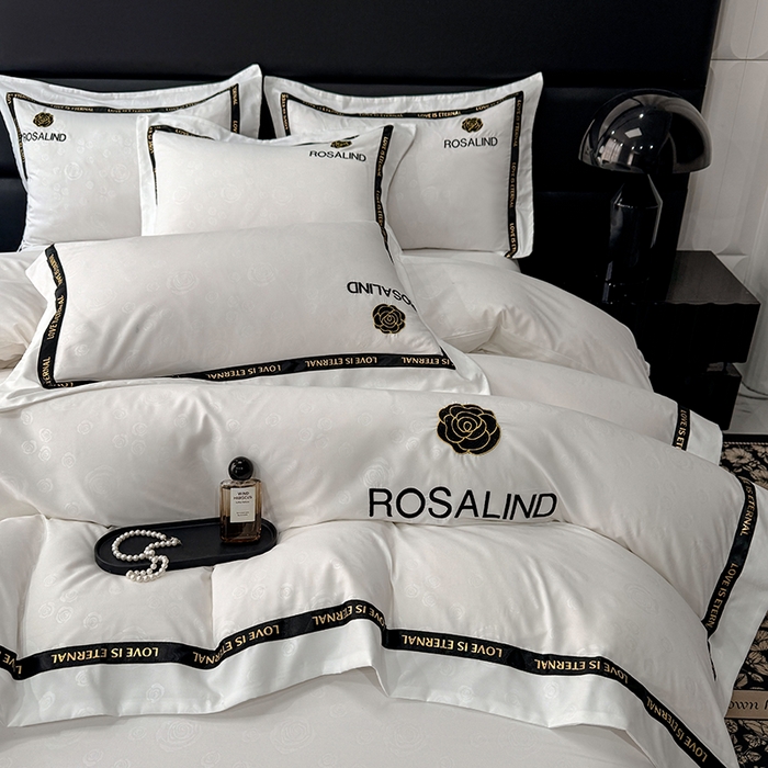 91家纺网 家纺一手货源 找家纺 （总）沐珩家纺 2026新款亲肤磨毛刺绣压花四件套-格调系列