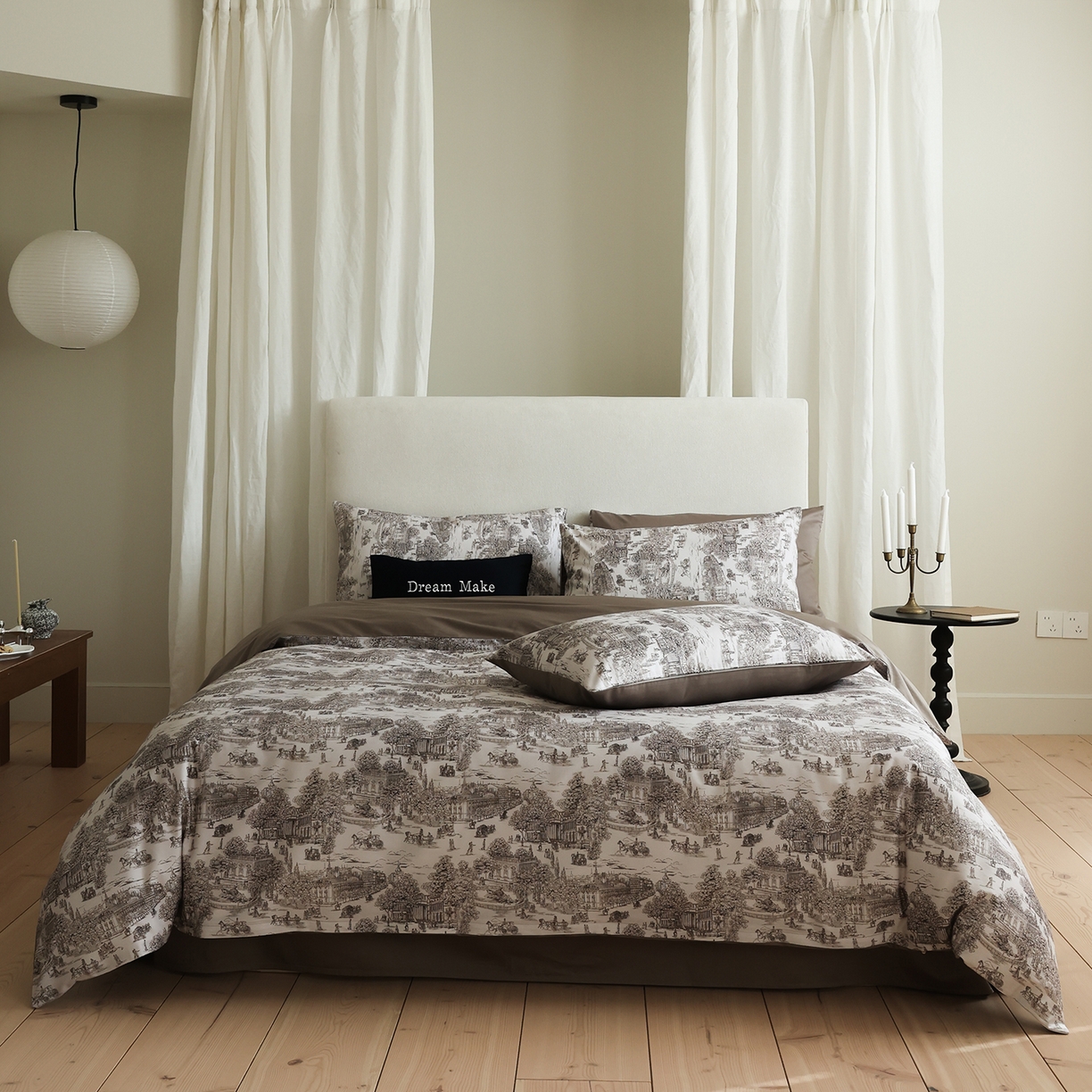 91家纺网 家纺一手货源 找家纺 （总）ONE TWO ONE 121 【会员-20】【控价商品】【提供买家秀】【专版花型】2026新款100s长绒棉全棉床上用品数码印花四件套