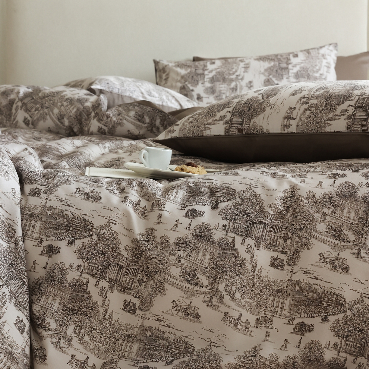 91家纺网 家纺一手货源 找家纺 （总）ONE TWO ONE 121 【会员-20】【控价商品】【提供买家秀】【专版花型】2026新款100s长绒棉全棉床上用品数码印花四件套