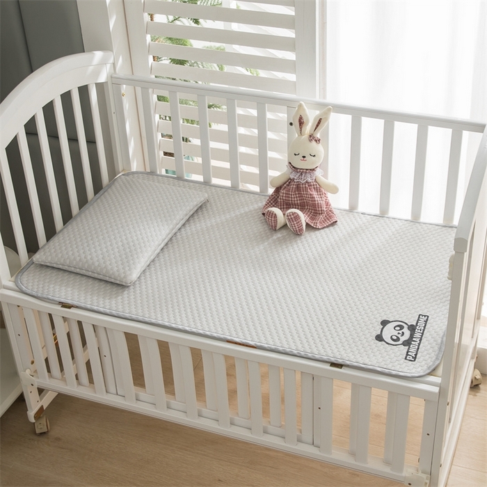 91家纺网 家纺一手货源 找家纺 宅部落 2026新款凉感豆豆儿童凉席席子 酷熊-灰