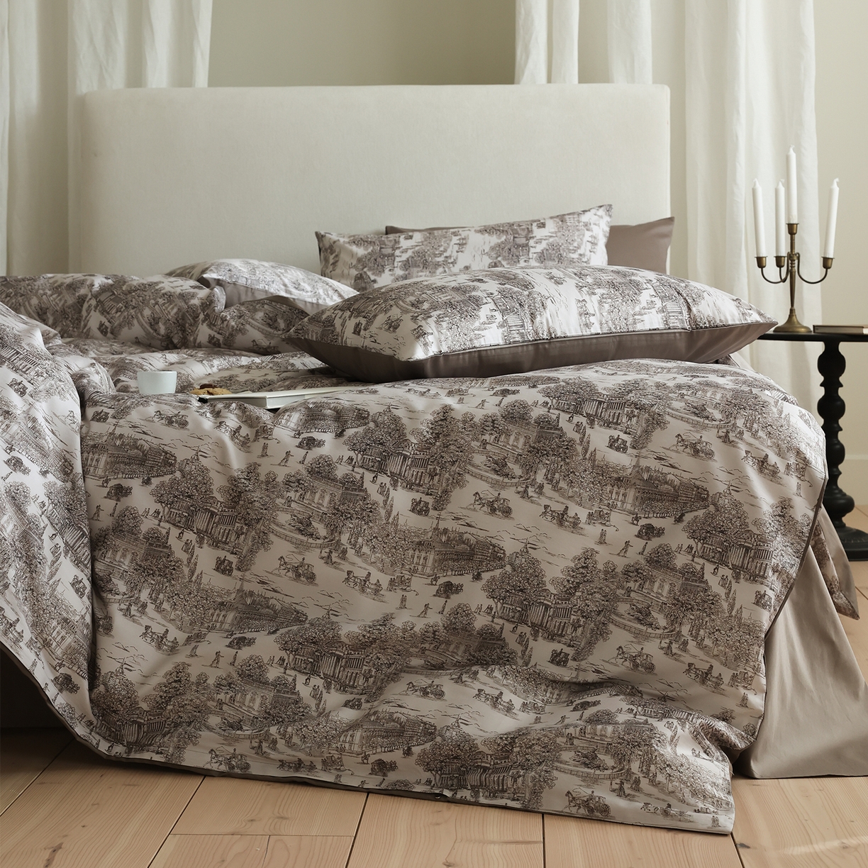 91家纺网 家纺一手货源 找家纺 （总）ONE TWO ONE 121 【会员-20】【控价商品】【提供买家秀】【专版花型】2026新款100s长绒棉全棉床上用品数码印花四件套