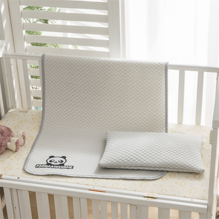 91家纺网 家纺一手货源 找家纺 宅部落 2026新款凉感豆豆儿童凉席席子 酷熊-灰