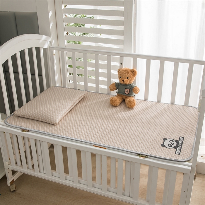 91家纺网 家纺一手货源 找家纺 宅部落 2026新款凉感豆豆儿童凉席席子 酷熊-咖色