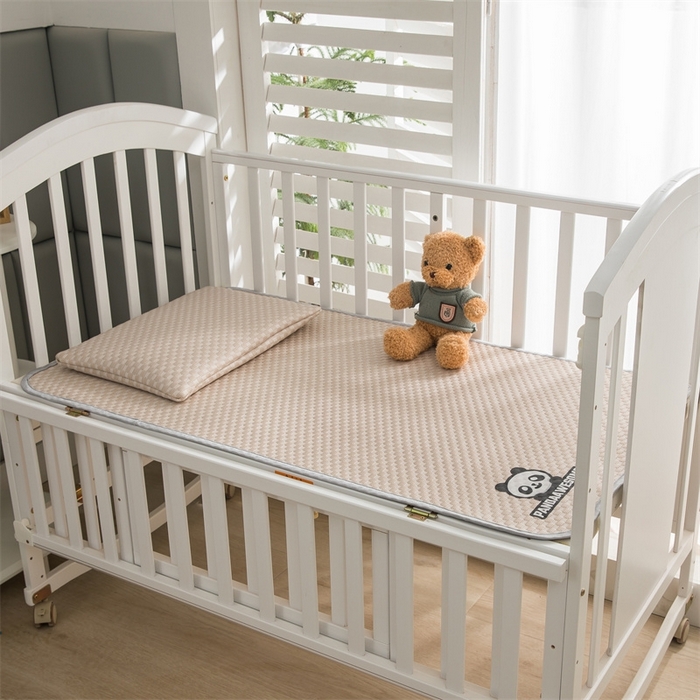 91家纺网 家纺一手货源 找家纺 宅部落 2026新款凉感豆豆儿童凉席席子 酷熊-咖色