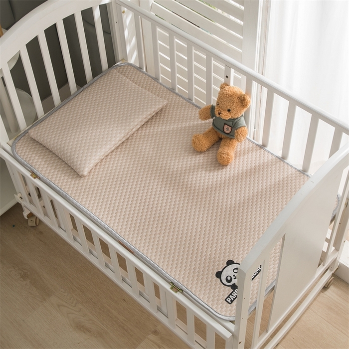 91家纺网 家纺一手货源 找家纺 宅部落 2026新款凉感豆豆儿童凉席席子 酷熊-咖色